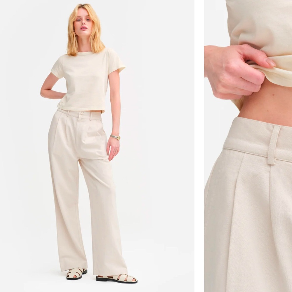 MATE the Label Tencel twill pleated trouser - Picture 4 of 11